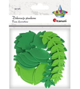 Naklejki piankowe liście paproci i grabu 20szt