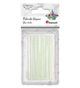 Pałeczki klejowe przezroczyste11x100mm 6szt