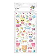 Naklejki wypukłe dla dziewczynki 38szt