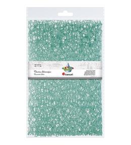 Tkanina dekoracyjna zielona 60x50cm