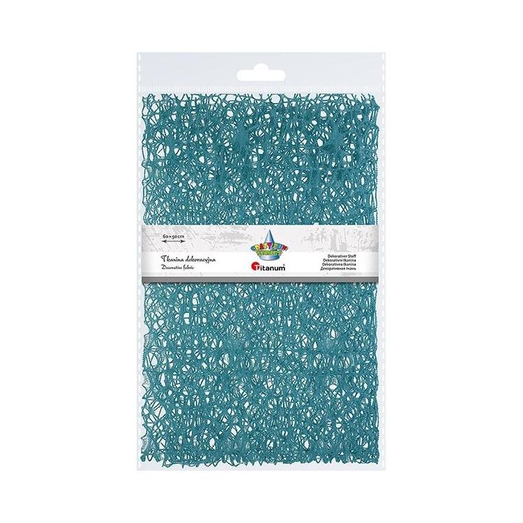 Tkanina dekoracyjna turkusowa 60x50cm