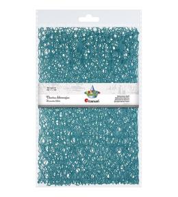 Tkanina dekoracyjna turkusowa 60x50cm