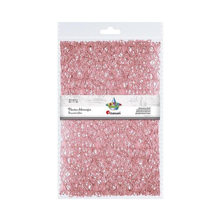 Tkanina dekoracyjna różowa 60x50cm