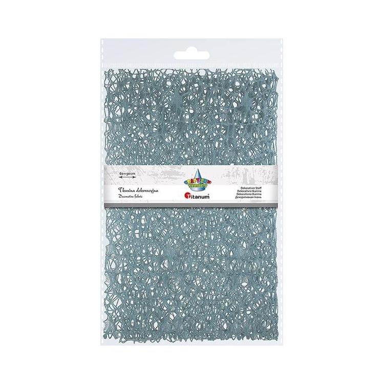 Tkanina dekoracyjna niebieska dymna 60x50cm