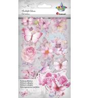 Naklejki foliowe 4 plansze motyle, kwiaty