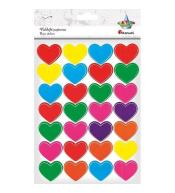 Naklejki papierowe serca 56szt.