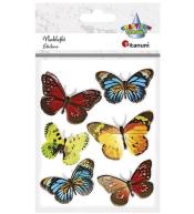 Naklejki foliowe 3D motyle 6szt