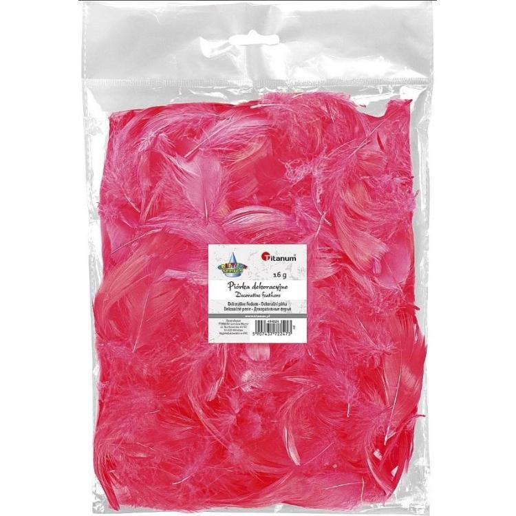 Piórka puch 16g czerwone