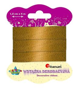 Wstążka metalizowana 15mm x 4m złota