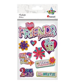 Naklejki papierowe 3D friends mix 10szt