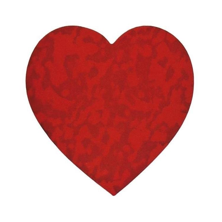 Naklejki papierowe na taśmie Serce 500szt