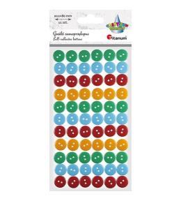 Guziki plastikowe samoprzylepne 66szt