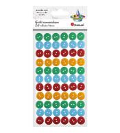 Guziki plastikowe samoprzylepne 66szt