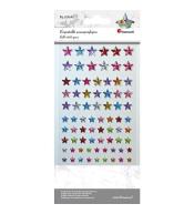 Kryształki samoprzylepne gwiazdki mix 84szt