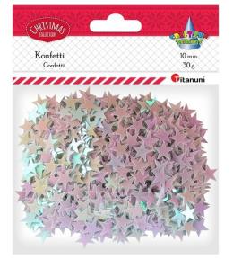 Konfetti gwiazdki 30g bladoróżowe