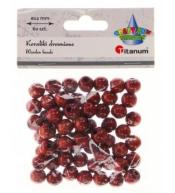 Koraliki drewniane brązowe 60szt