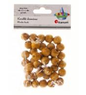 Koraliki drewniane jasno brązowe 40szt