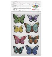 Dekoracje samoprzylepne papierowe 3D motyle 8szt