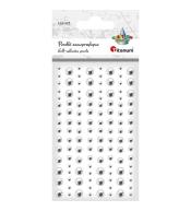 Perełki samoprzylepne 120szt srebrne