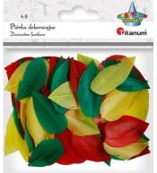 Piórka płatki 4g czerwone, zielone, żółte