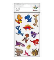 Naklejki foliowe dinozaury mix 13szt.