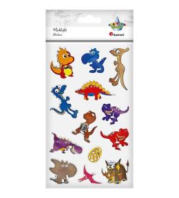 Naklejki foliowe dinozaury mix 13szt.
