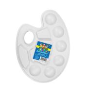 Paletka malarska 17x23cm 10 wgłębień biała