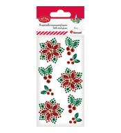 Kryształki samoprzylepne poinsecje 35x35mm 9szt