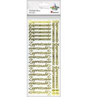 Naklejki foliowe napis Zaproszenie 28szt