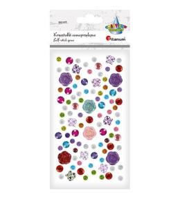 Kryształki samoprzylepne 99szt mix