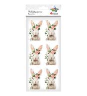 Naklejki papierowe zając 6szt.