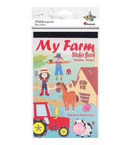 Naklejki papierowe 6 plansz farma mix 174szt