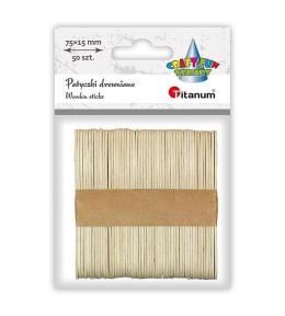 Drewniane patyczki łyżeczki 15x75mm 50szt