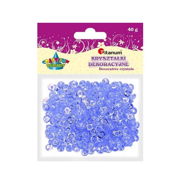 Koraliki plastikowe połówka kuli liliowe 40g