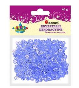 Koraliki plastikowe połówka kuli liliowe 40g