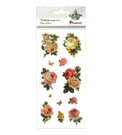 Naklejki papierowe róże 12szt