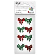 Kryształki samoprzylepne Kokardki 8szt