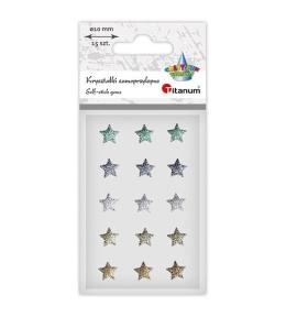 Kryształki samoprzylepne gwiazdki 10x10mm 15szt