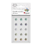 Kryształki samoprzylepne gwiazdki 10x10mm 15szt