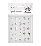 Kryształki samoprzylepne gwiazdki 10x10mm 15szt