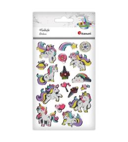 Naklejki żywica jednorożce 17szt