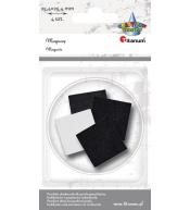 Magnesy samoprzylene kwadratowe 25,4x25,4mm 4szt