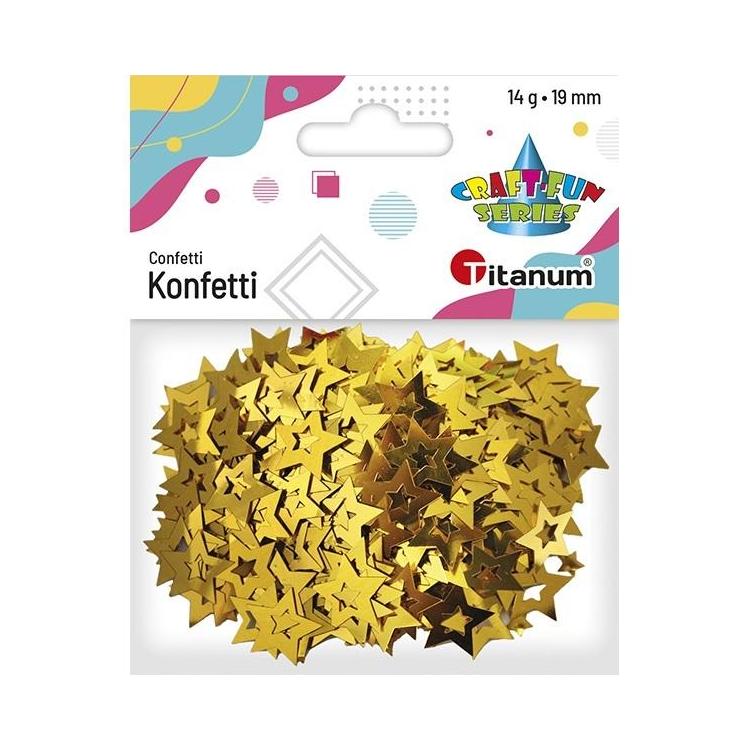 Konfetti Gwiazdki złote14g