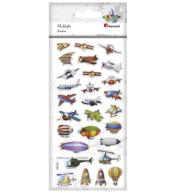 Naklejki wypukłe miękkie maszyny latające 28szt