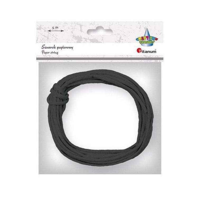 Sznurek papierowy 3.5mmx5m czarny