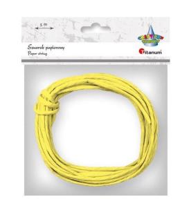 Sznurek papierowy 3.5mmx5m cytrynowy