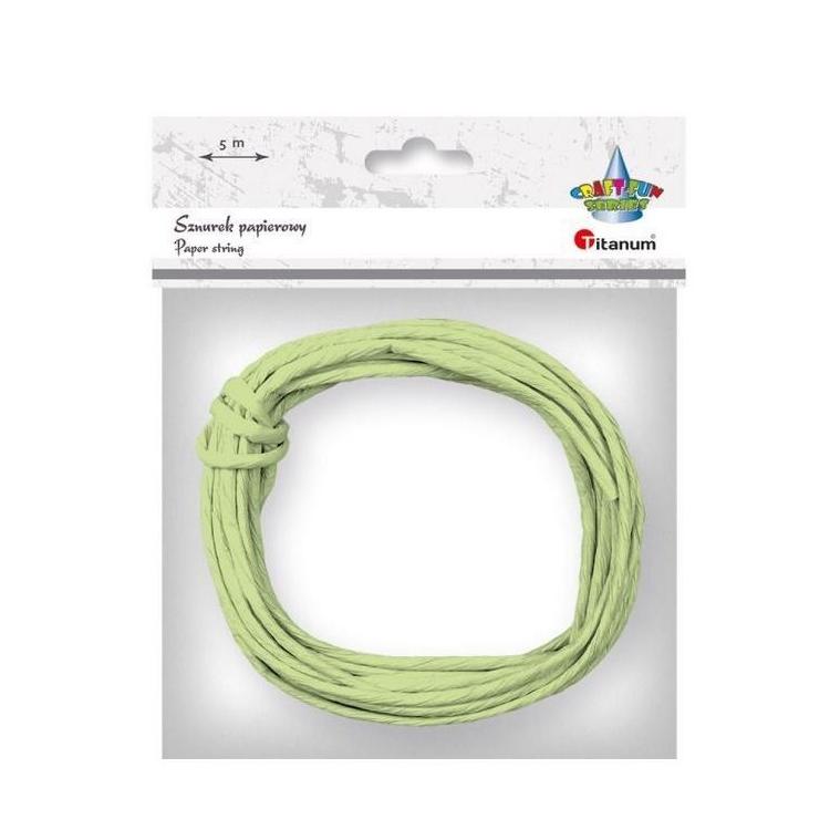Sznurek papierowy 3.5mmx5m jasnozielony