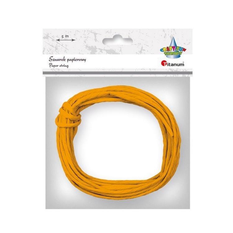 Sznurek papierowy 3.5mmx5m pomarańczowy