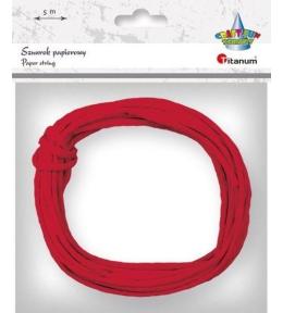 Sznurek papierowy 3.5mmx5m czerwony
