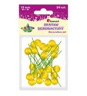 Drucik z kulką żółta 24szt